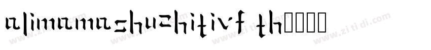 AlimamaShuZhiTiVF Th字体转换